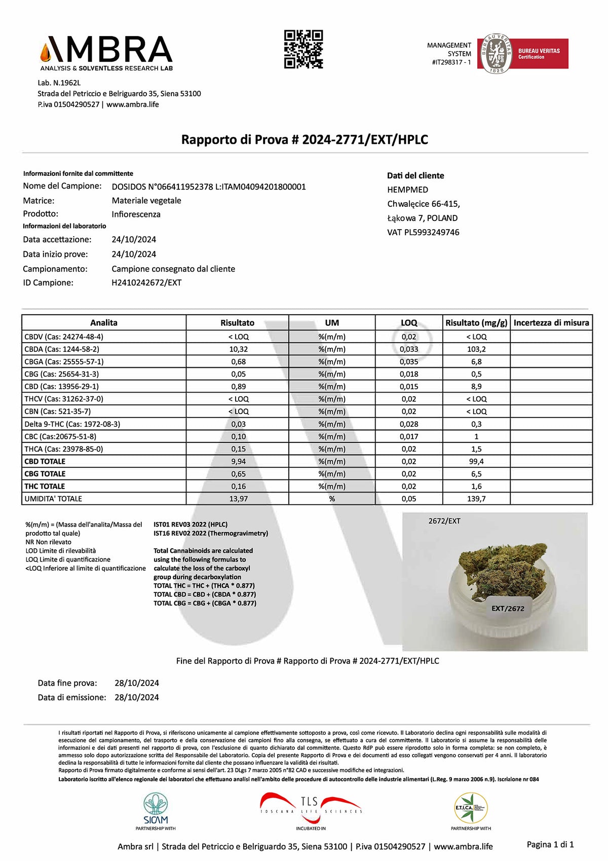 DOSIDOS CBD HEMP FLOWERS GREENHOUSE PREMIUM CERTIFIED